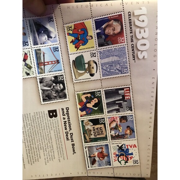 Scott # 3185 - US Souvenir Sheet Of 15 - Celebrate The 1930's - MNH - 1998 - Picture 3 of 6